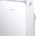 Amazon Basics Portable Air Conditioner With Remote, Cools 450 Square Feet, 10,000 BTU ASHARE / 6000 BTU SACC, White