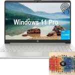 HP Newest 15.6-inch Touchscreen Laptop for Business and Student, i3-1215U (6-cores, Beat i5 1135G7), 16GB RAM, 512GB SSD, Windows 11 Pro, Silver