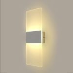 Lámpara Arbotante De Pared Dormitorio Moderna Iluminacion de Interior Aplique De Pared para Habitaciones Luces Led 29 * 11cm (Blanco) Luz Cálida Para Hogar Sala De Estar Cuarto Pasillo Hotel