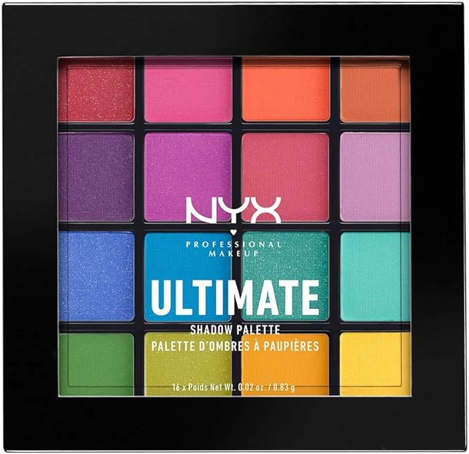 NYX Professional Makeup, Ultimate Shadow, Paleta de sombras, Brights