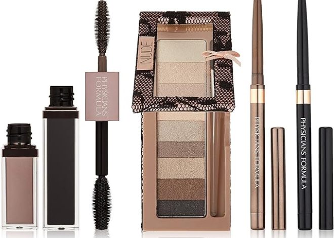 Physicians Formula Shimmer Strips Custom Eye Enhancing Kit, Nude – Eye Shadow: 0.26 Ounce, Eyeliner: 0.02 Ounce & Mascara: 0.28 Ounce