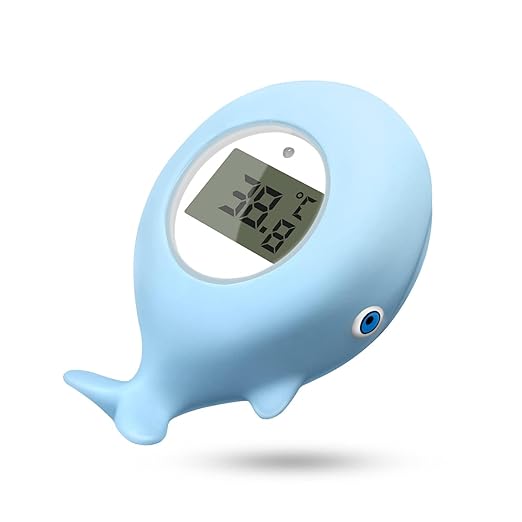 Baby Bath Bathtub Thermometer for Infant – Safety Bath Tub Water Temperature Digital Thermometer – Floating Bathing Toy Gift for Kids Newborn Mother with Flashing Temperature Warning