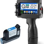 Handheld Inkjet Printer Gun Z10 Printing Height 0.08-0.5 Inch Inkjet Coder with Original Fast-Drying Ink for Text QRCode/Barcode/Batch Number/Label/Image/Date Printer for Any Surface