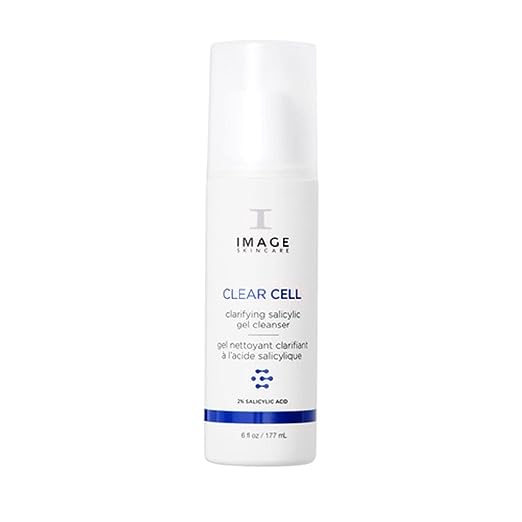 IMAGE Skincare, CLEAR CELL Salicylic Gel Cleanser, Gentle Foaming Face Wash Removes Excess Oil and Shine for Oily Prone Skin